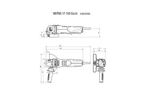 WEPBA 17-150 Quick Угловая шлифовальная машина Metabo