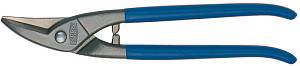 D107-275L Ножницы по металлу, для прорезания отверстий, левые, рез: 1.0 мм, 275 мм, короткий прямой и фигурный рез ERDI