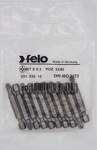 Felo Бита крестовая серия Industrial PZ 3X50, 10 шт 03103510