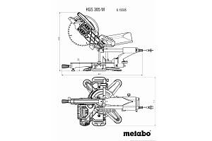 KGS 305 M Set Торцовочная пила Metabo (690873000)
