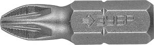 ЗУБР 2 шт, PZ2, 25 мм, кованые биты (26003-2-25-2)