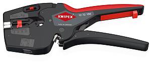 KNIPEX NexStrip Стриппер автоматический 3-в-1, 0.03-10 мм² AWG 32-8, рез до 10 мм², обжим: квадрат, 0.25-4 мм², 2 х 2.5 мм², 190 мм, SB KNIPEX