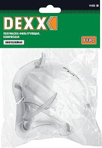 DEXX класс защиты FFP1, коническая, фильтрующая полумаска (11103)