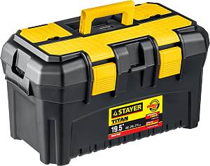 STAYER TITAN-19, 490 x 290 x 270 мм, (19″), пластиковый ящик для инструментов (38016-19)