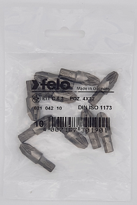 Felo Бита крестовая серия Industrial PZ 4X32, 10 шт 02104210