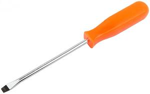 Отвертка &quot;Эконом&quot;, CrV сталь, пластиковая оранжевая ручка 5х100 мм SL FIT