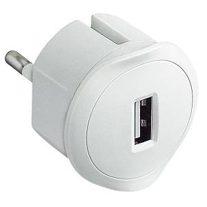 Legrand 050680 Зарядное устройство USB 1.5А, 230В, 5Вт, белый