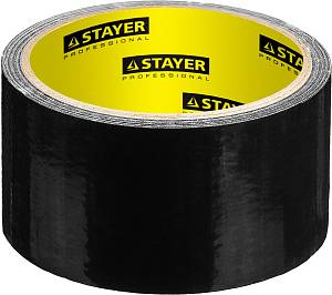 STAYER 48 мм, 10 м, черная, армированная лента, Professional (12086-50-10)