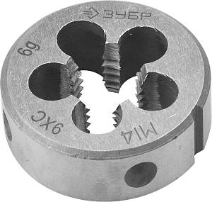ЗУБР М14 x 1.5 мм, сталь 9ХС, плашка круглая ручная (4-28022-14-1.5)