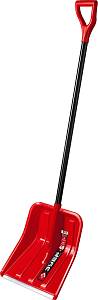 ЗУБР УРАЛ, ширина 400 мм, пластиковая, со стальной планкой, эргономичный алюминиевый черенок, V-ручка, снеговая лопата (39927)