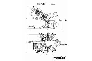 KGS 254 M Set Торцовочная пила Metabo (690993000)