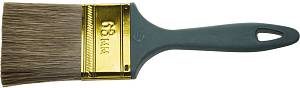 ЗУБР Аква КП-14, 63 мм, 2.5″, смешанная щетина пластмассовая рукоятка, плоская кисть (4-01014-063)