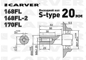 Carver Двигатель бензиновый Carver 170FL (01.010.00129)