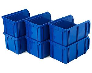 Пластиковый ящик Стелла-техник V-2-К6-синий